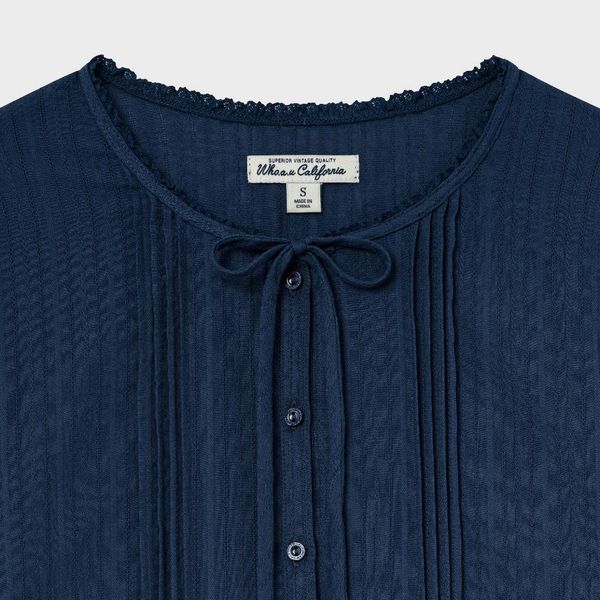 WHOAU Áo kiểu nữ Meichan Bow-Tie Blouse_WHYAG2592B