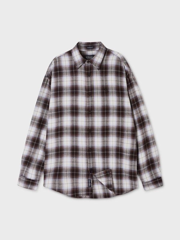 WHOAU Áo sơ mi Flannel Check Shirt (U)_WHYCGB922U