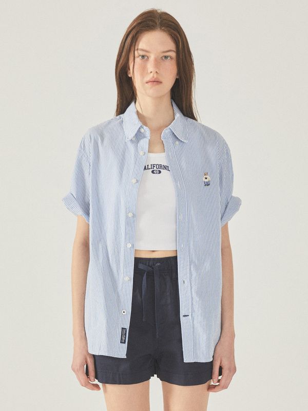 Steve Seersucker Short Sleeve Shirts_WHYWF2521U