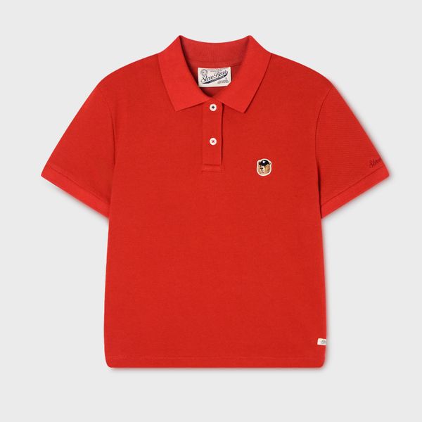 WHOAU Áo thun Steve Crop Collar T-Shirt_WHHAG2411F