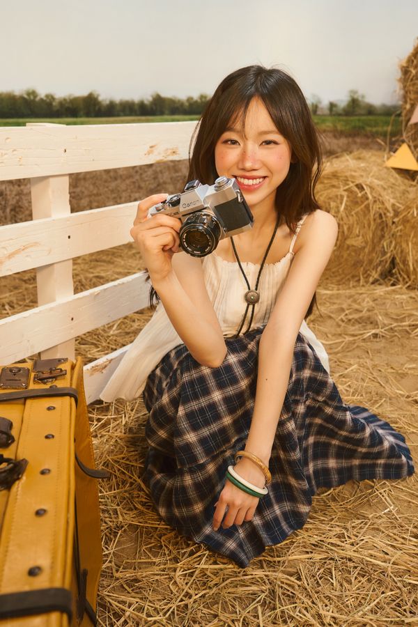 WHOAU Áo hai dây Meichan Ribbon Sleeveless Blouse Sheen_WHYAG2566B