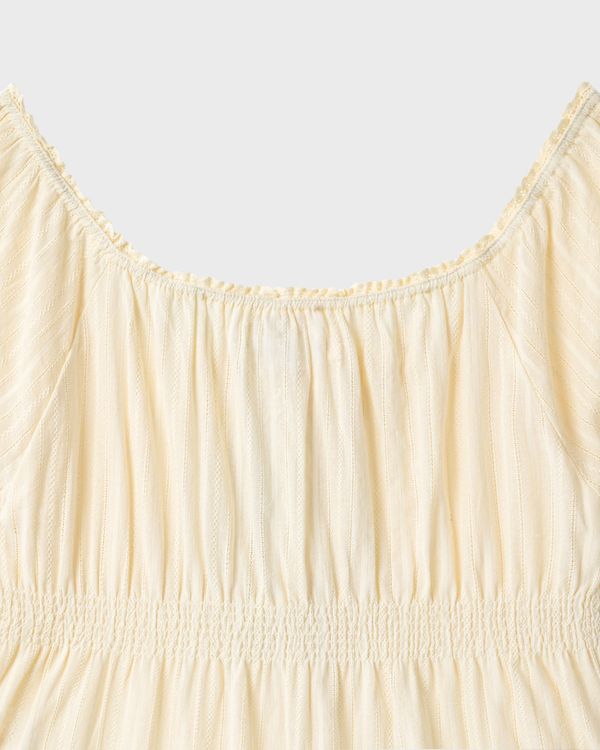 WHOAU Áo kiểu nữ Puff Sleeve Shirt_WHBLG2521B
