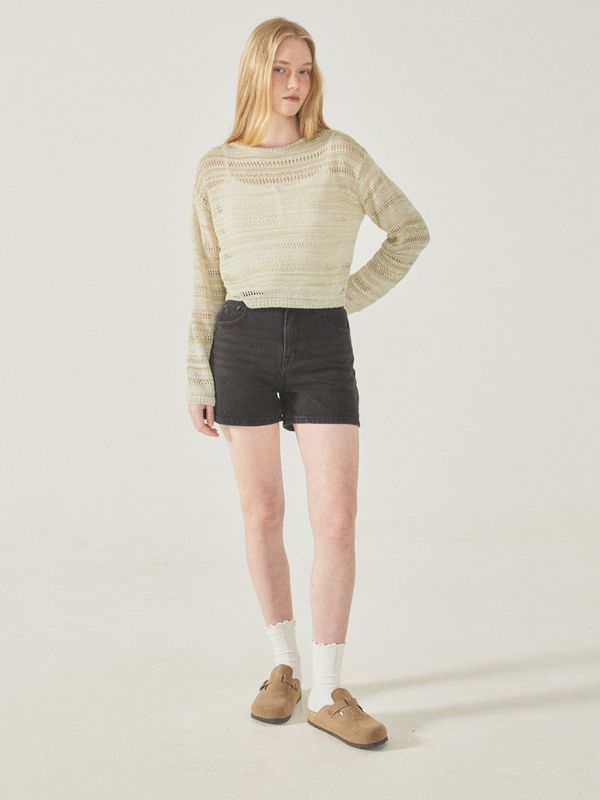 Two tone Mesh Sweater_WHKAF2791F