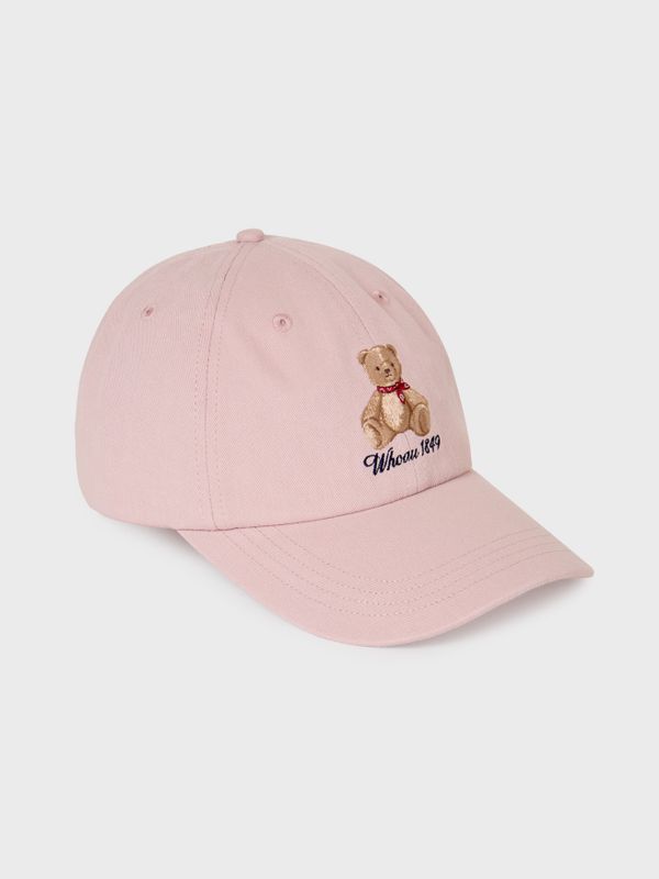 WHOAU Mũ lưỡi trai Bear Embroidery Ball Cap[B]_WHACG2351A