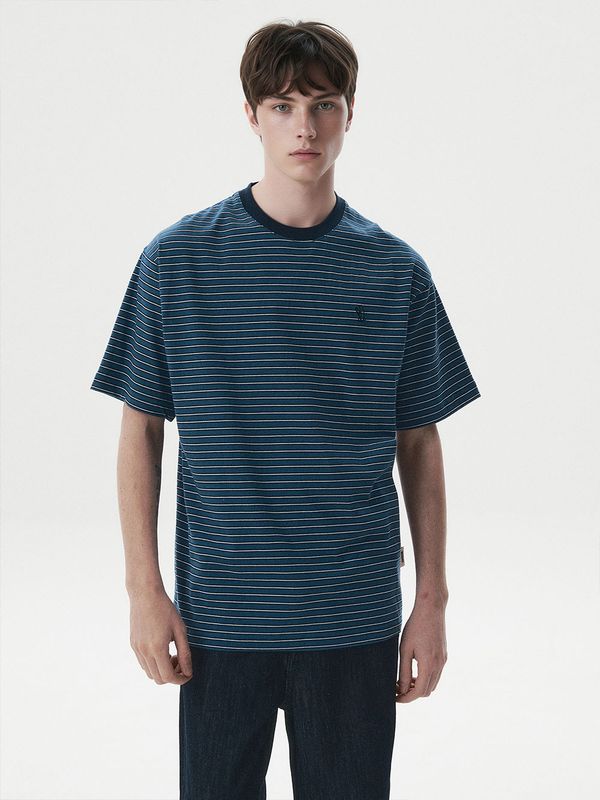 WHOAU Áo thu Unisex Multi Stripe T-Shirt_WHRSG2541U