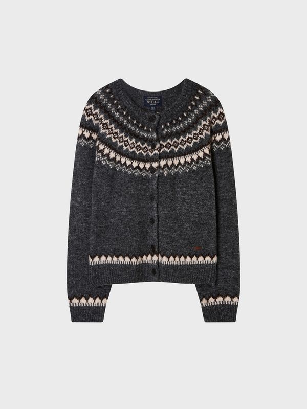 WHOAU Áo len Fair Isle Cardigan_WHCKGBV24F