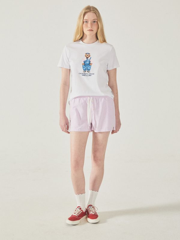 Stripe Banding Shorts(F)_WHTHF2591F