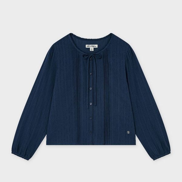 WHOAU Áo kiểu nữ Meichan Bow-Tie Blouse_WHYAG2592B