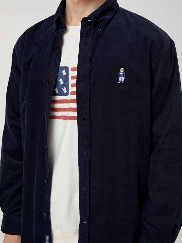 WHOAU Áo sơ mi unisex Steve Corduroy Shirts(U)_WHYAF4924U