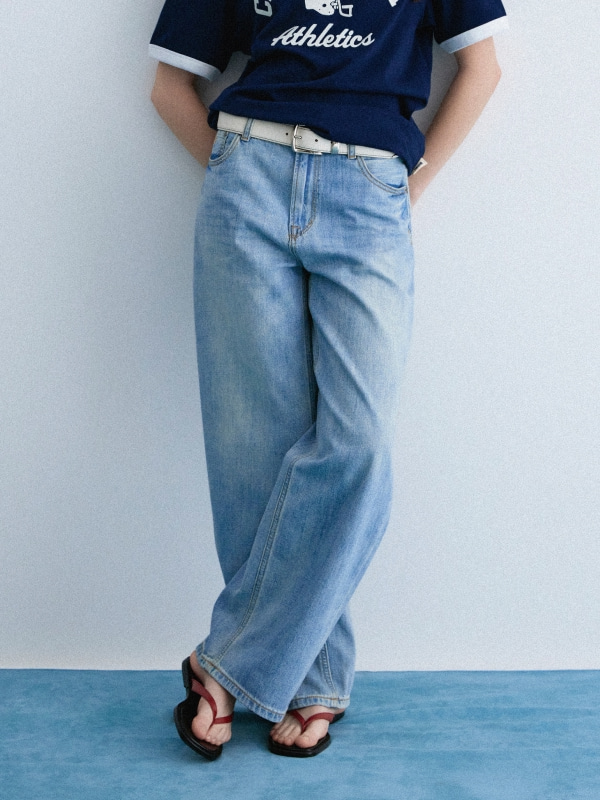 WHOAU Quần nữ Lightweight Wide Denim(F)