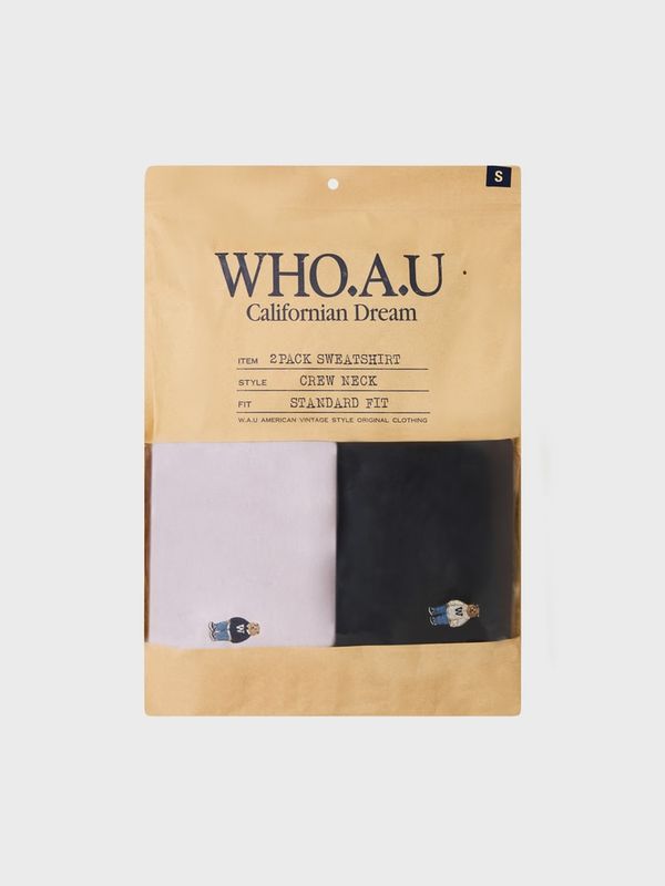 WHOAU Áo nỉ (2PACK)Steve Sweatshirt[B]_WHMWGB951U