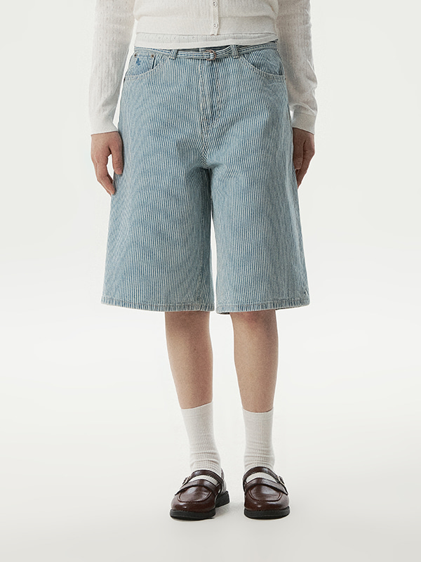 WHOAU Quần ngắn nữ Bermuda Denim Shorts(F)_WHTJG2443F