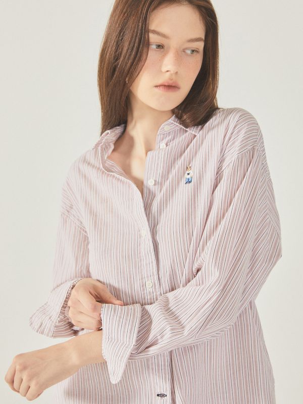 Steve Loose Fit Striped Shirts_WHYSF3731F
