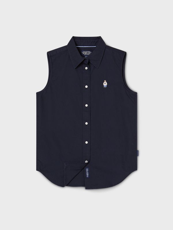 WHOAU ÁO SƠ MI KHÔNG TAY NỮ Steve Oxford Sleeveless Shirts [B]_WHYWG2551F