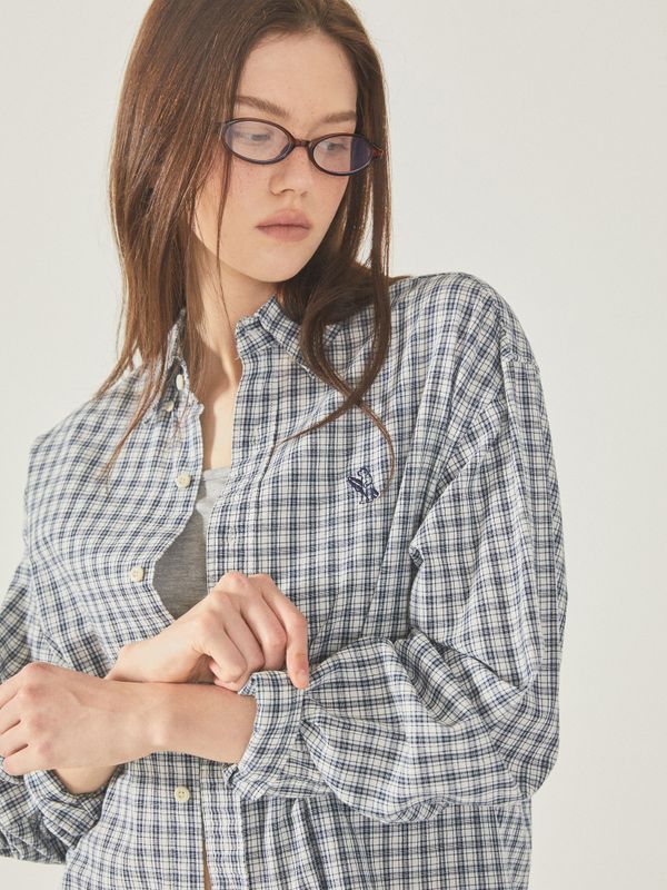Loose-fit Check Shirts (U)_WHYCF3733U