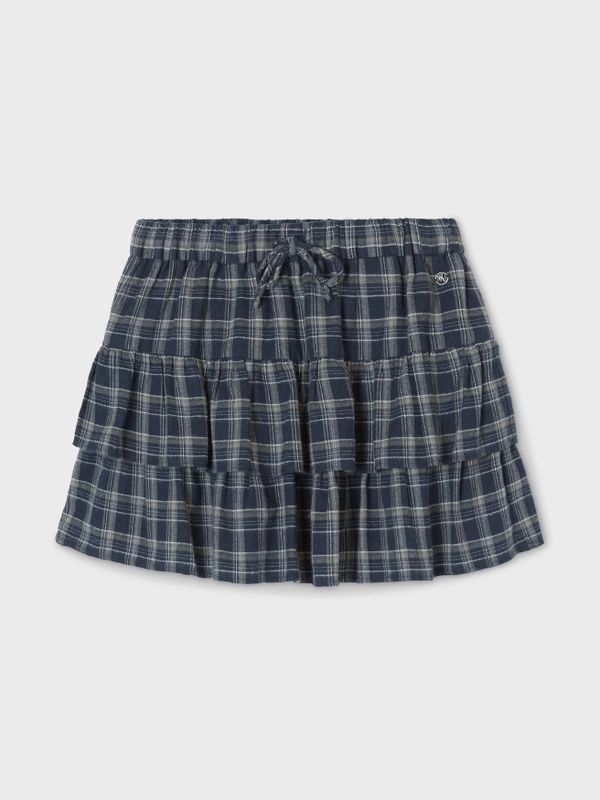 [Cali] Check Tiered Skirt