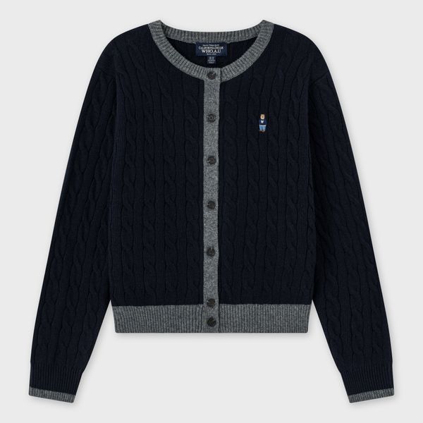 WHOAU Áo len Steve Cable Cardigan_WHCKGB911F
