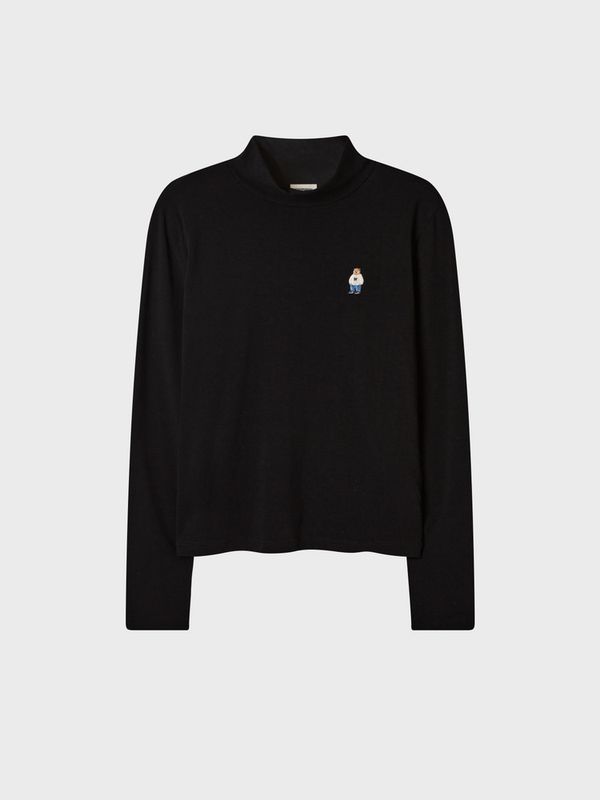 WHOAU Áo thun nữ tay dài Steve Turtleneck T-shirt_WHLAG4T51B