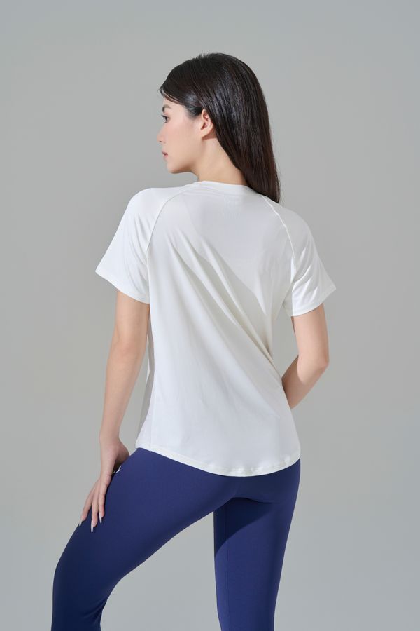 Áo thun ôm tay ngắn DXXY Be/Trắng/Hồng - Refresh Raglan Short Sleeve Tee (season 2)