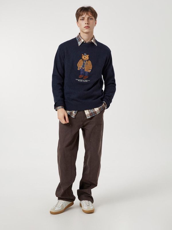 WHOAU Áo len Steve Premium Jacquard Sweater_WHKAF4T11U