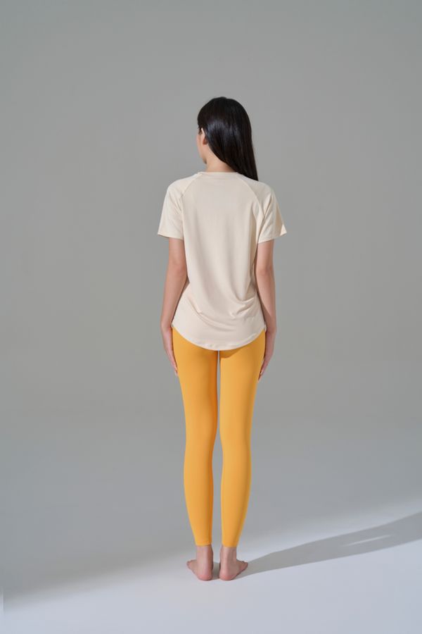 Áo thun ôm tay ngắn DXXY Be/Trắng/Hồng - Refresh Raglan Short Sleeve Tee (season 2)
