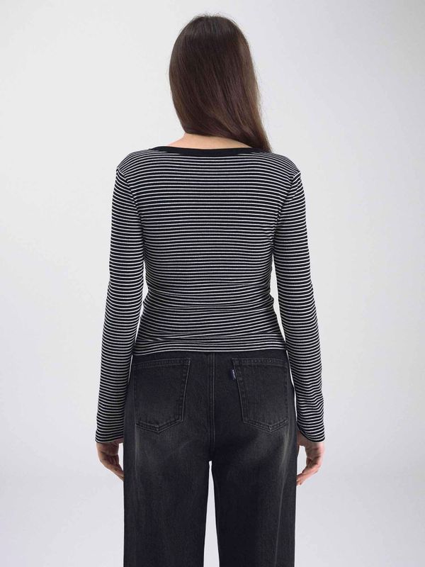 Ribbed Henry Neck T-shirt_WHLAF3822F