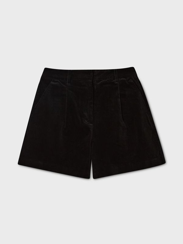 WHOAU Quần ngắn nữ Corduroy Shorts_WHTHGBT41F