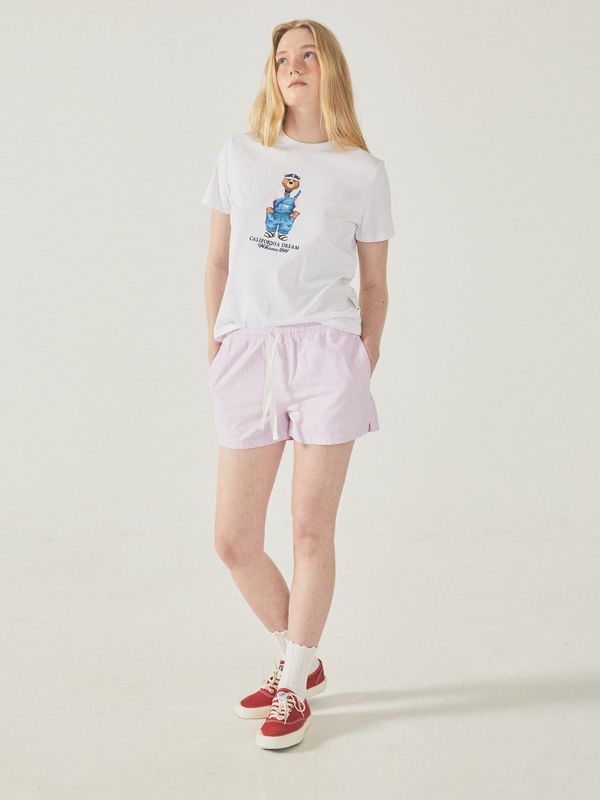Stripe Banding Shorts(F)_WHTHF2591F