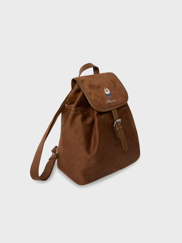 Suede Buckle Backpack_WHBGF4T31A