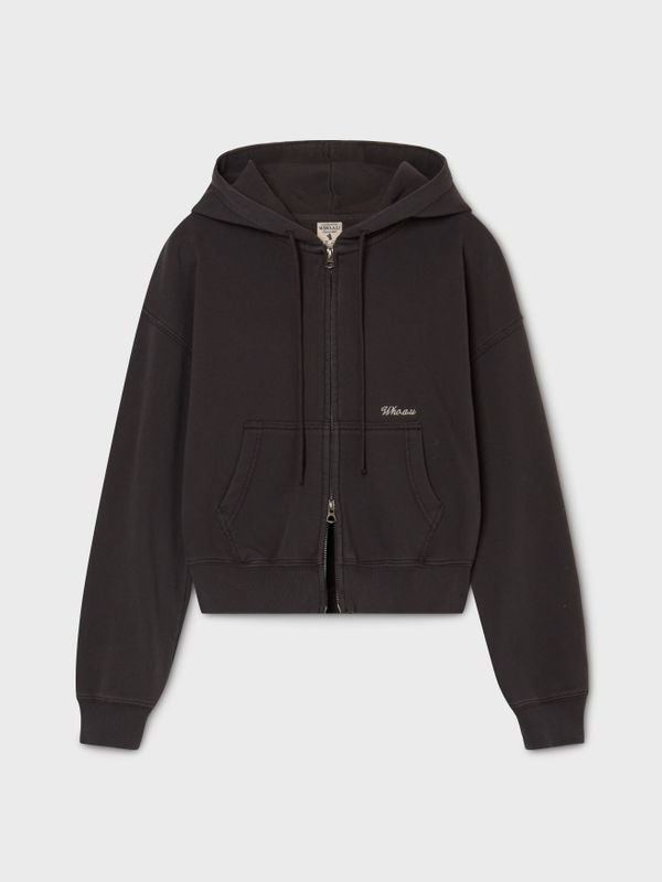Washed Hood Zip-up