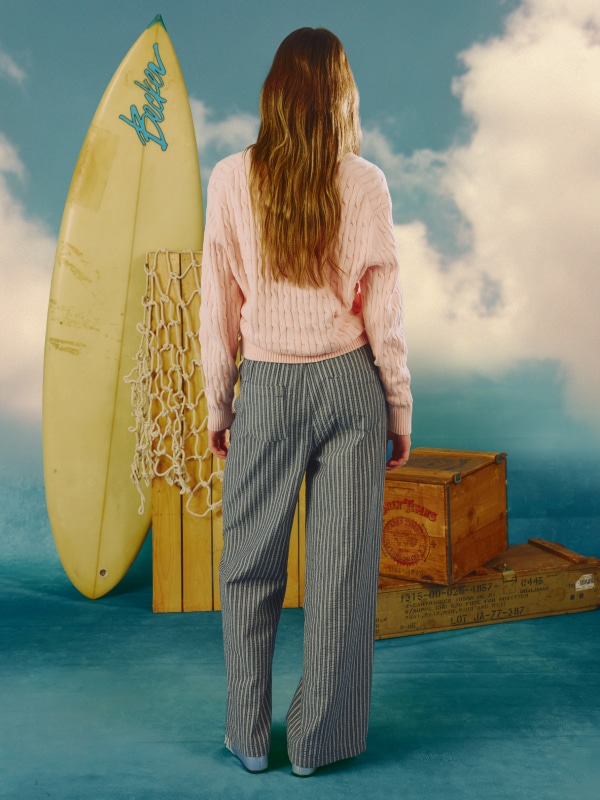 Steve V-neck Cable Sweater