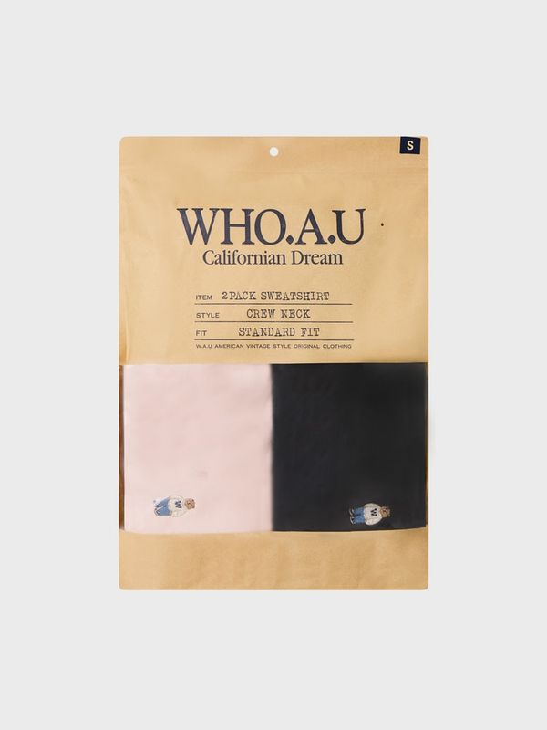 WHOAU Áo nỉ (2PACK)Steve Sweatshirt[B]_WHMWGB951U