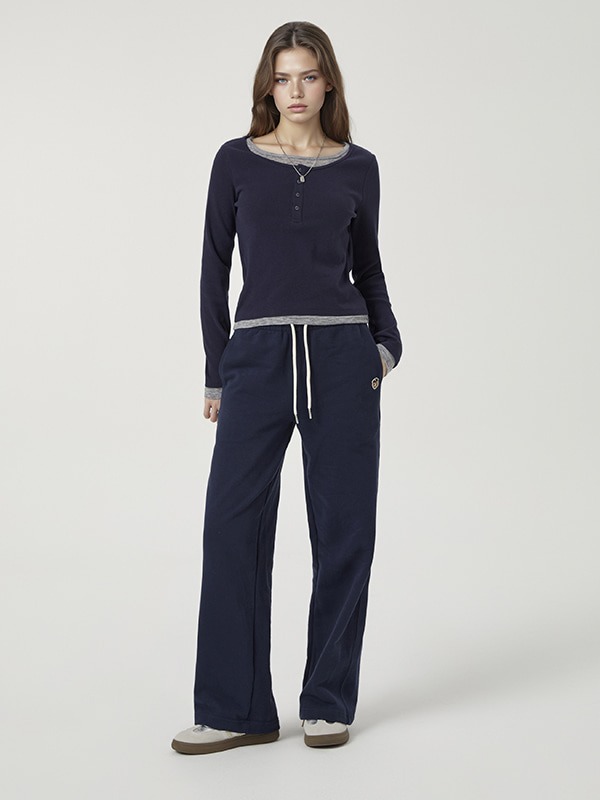 WHOAU Quần dài nữ Steve Wide Pants(Semi-Wide Fit)_WHTMG2221F