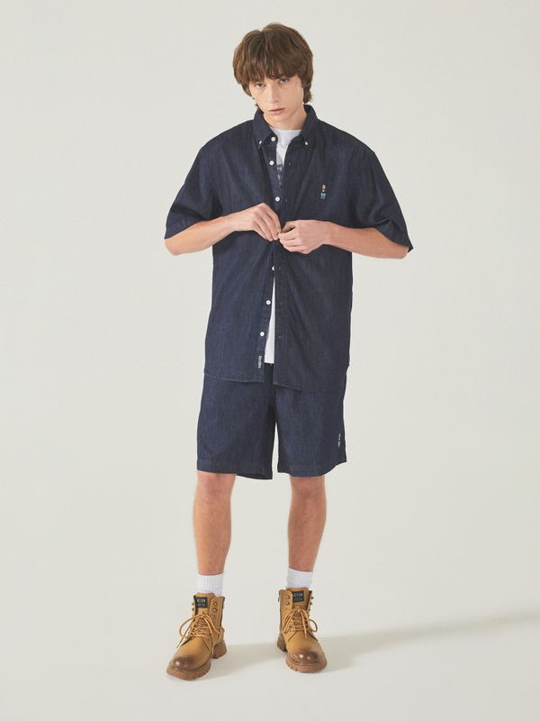 Steve Denim Short Sleeve Shirts_WHYJF2512U