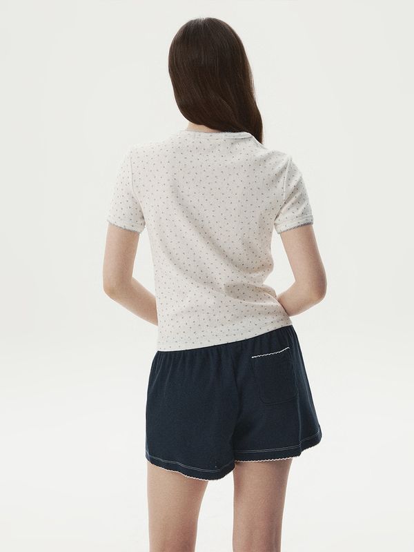 WHOAU Áo thun nữ Feminine Picot T-Shirt_WHRAG2531F