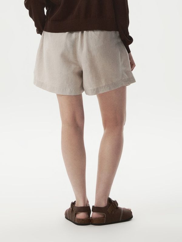 WHOAU Quần nữ Linen Shorts (F)_WHTHG2533F
