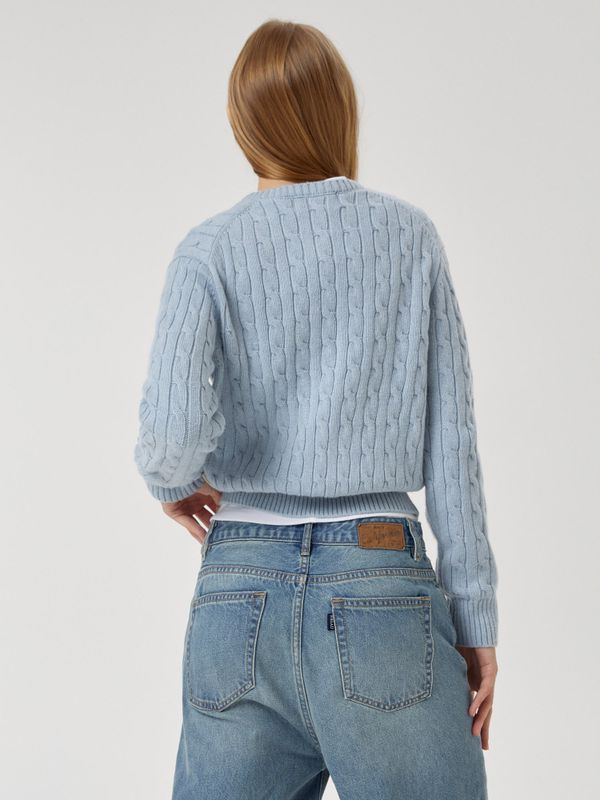 Steve Cable V-Neck Pull over_WHKAF4912F