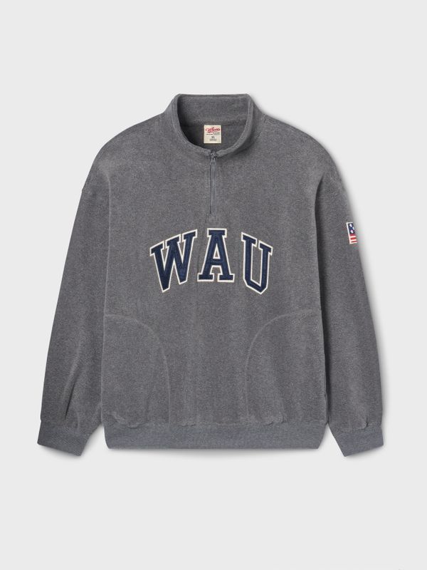 WHOAU Áo khoác Unisex Patch Fleece Half Zip-up_WHMAF4V21U