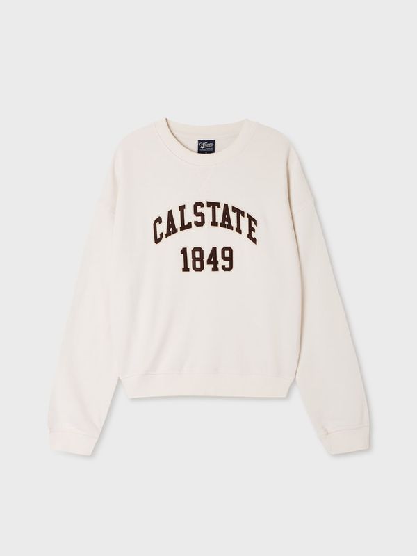 WHOAU Áo nỉ Calstate Logo Crop Sweatshirt(F)_WHMWGB932F
