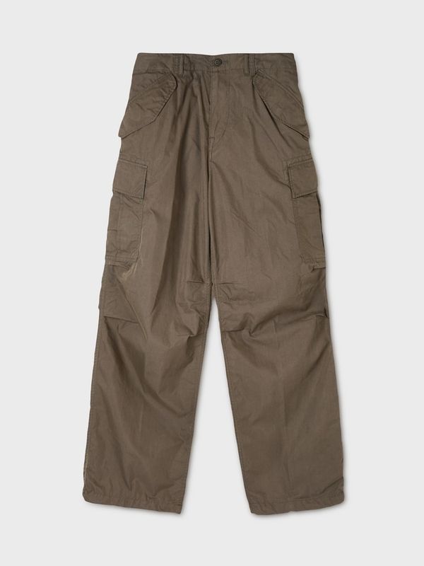 WHOAU Quần unisex Wide Cotton Nylon Cargo Pants (U)_WHTAGB811U