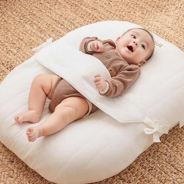 Gối chống trào ngược La vikit dành cho trẻ sơ sinh, hạn chế nôn trớ, ọc sữa, vải bông mềm mại