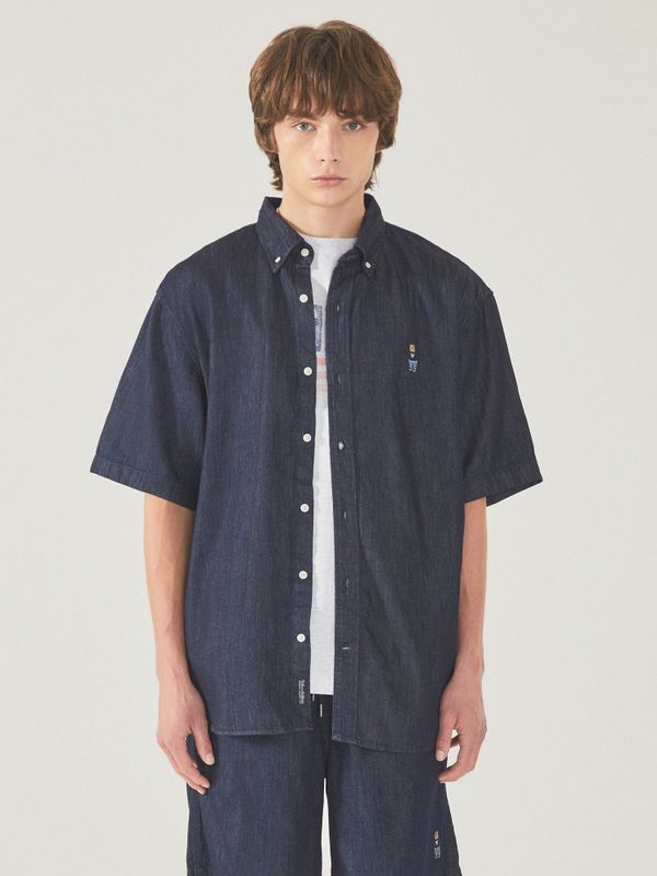 Steve Denim Short Sleeve Shirts_WHYJF2512U