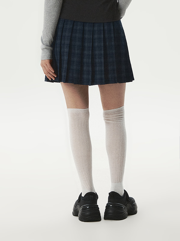 WHOAU Chân váy Spring Pleats Skirt_WHWHG2482F