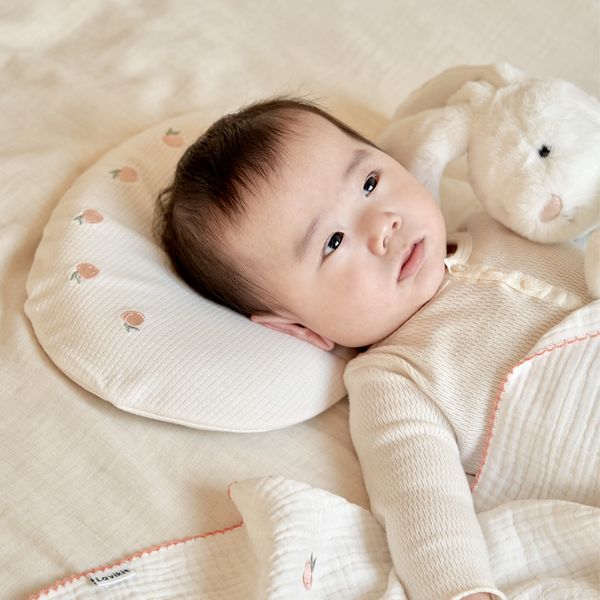 Bộ Gối & Chăn sơ sinh Tặng vỏ gối thêu hoa cho bé từ 0-18 tháng