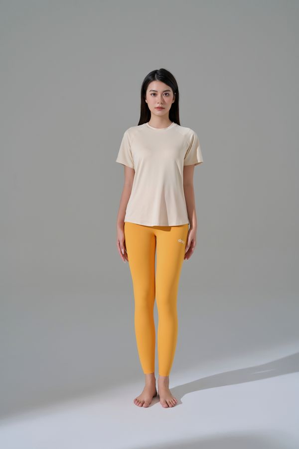 Áo thun ôm tay ngắn DXXY Be/Trắng/Hồng - Refresh Raglan Short Sleeve Tee (season 2)