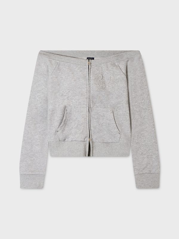 WHOAU Áo khoác Off-Shoulder Zip-up(F)_WHMZGB993F