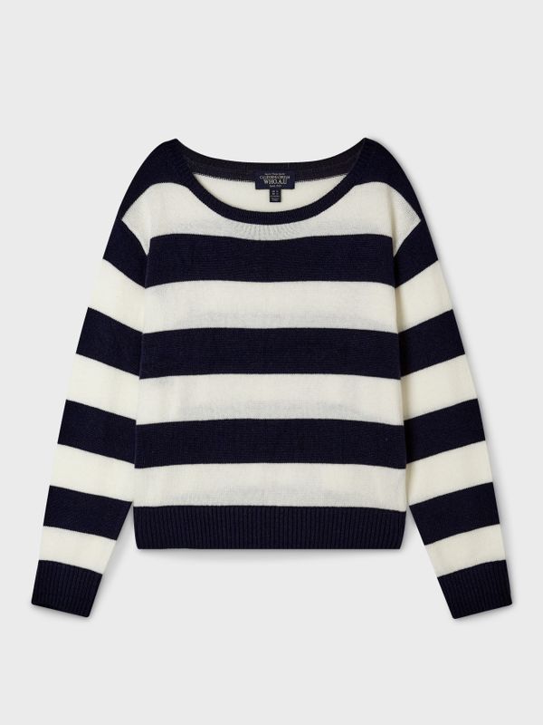 [Cali] Loose-fit Boat neck Pullover