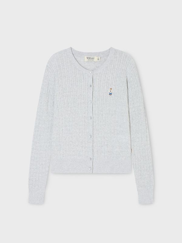 WHOAU Áo len Steve High Gauge Cable Cardigan_WHCKG2521F