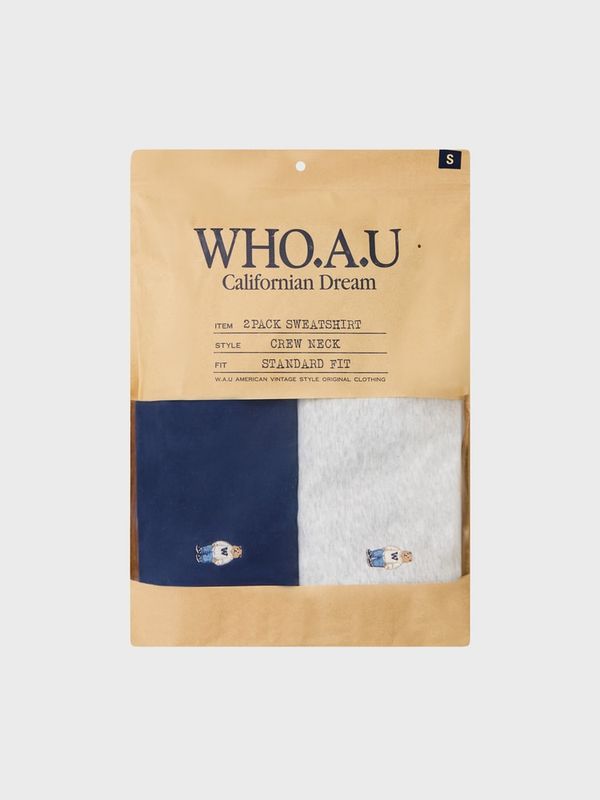 WHOAU Áo nỉ (2PACK)Steve Sweatshirt[B]_WHMWGB951U