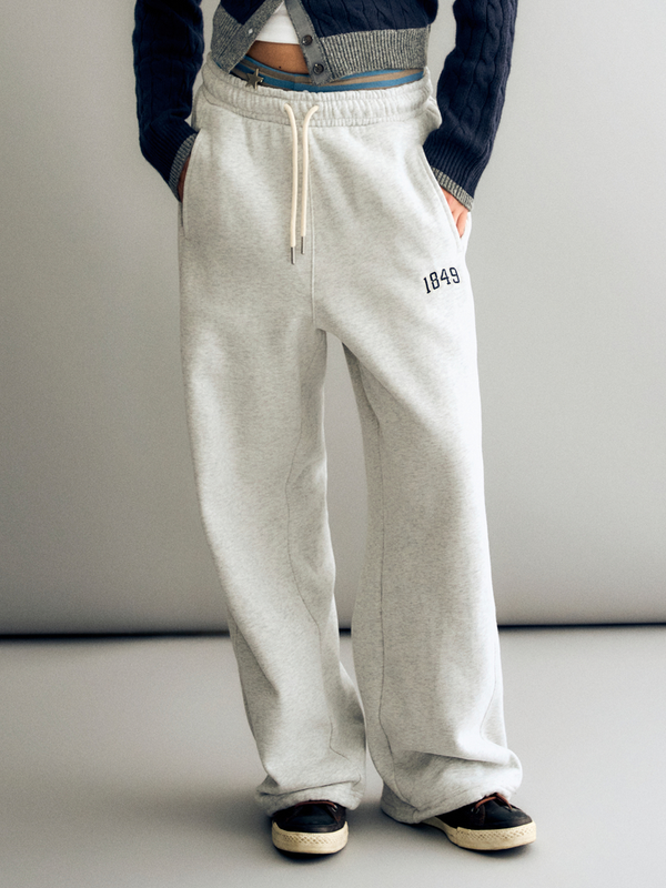 WHOAU Quần nữ Signature Patch Wide Pants(F)_WHTMGB921F